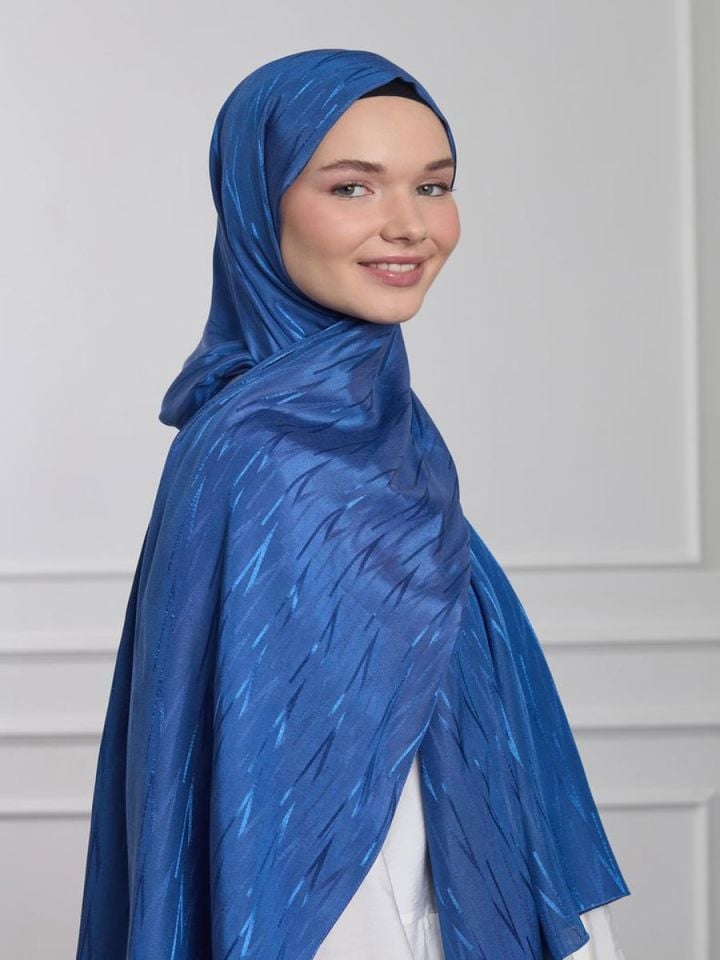 Jakarlı Aura Silky Şal