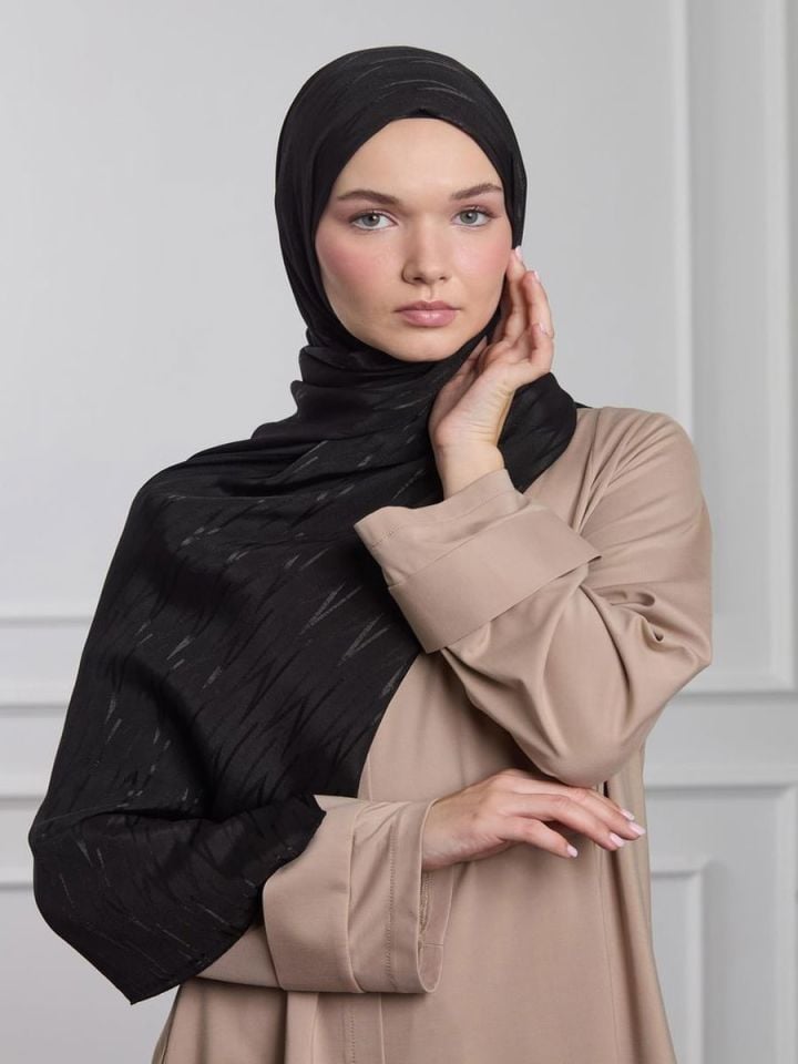 Jakarlı Aura Silky Şal