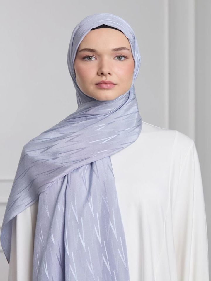 Jakarlı Aura Silky Şal