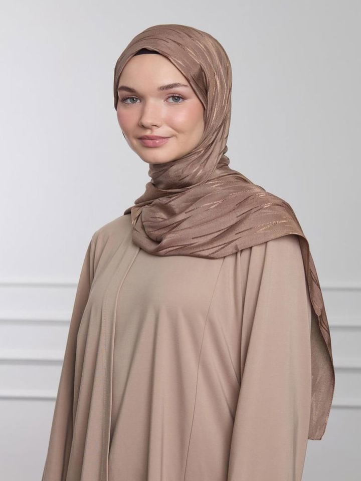 Jakarlı Aura Silky Şal