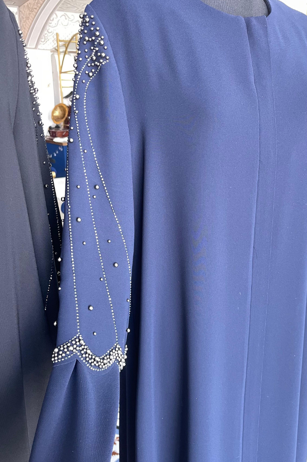 Omuz ve Kol Taş İşlemeli  Ferace