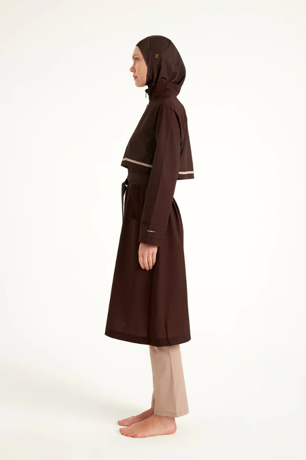 Marina Kahverengi Tam Kapalı Tesettür Mayo - M2533