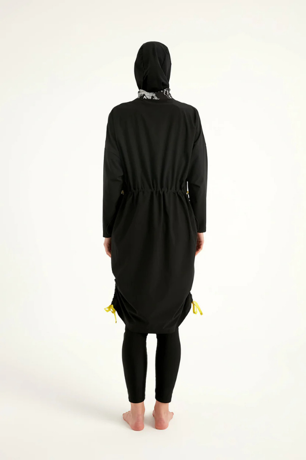 Marina Siyah Tam Kapalı Tesettür Mayo - M2536