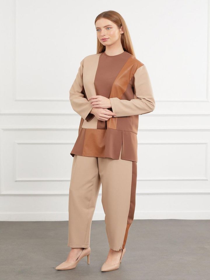 Asimetrik Tunik  Gorde  Takım MAQ  25AW21020
