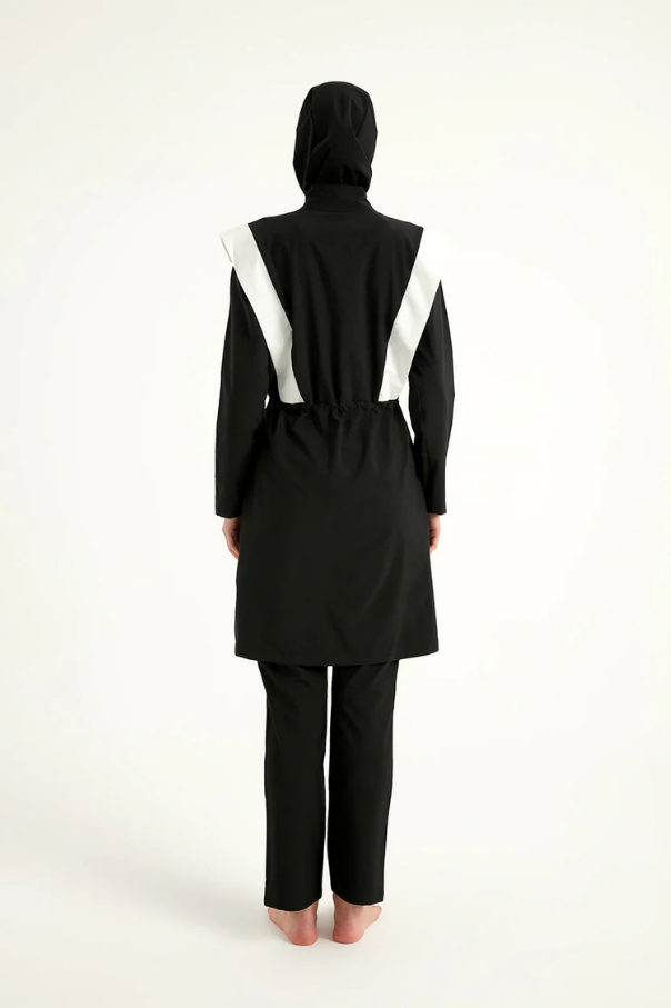 Marina Siyah Tam Kapalı Tesettür Mayo - M2526-1