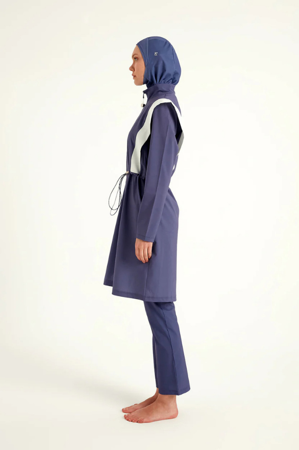 Marina İndigo Tam Kapalı Tesettür Mayo - M2526-2