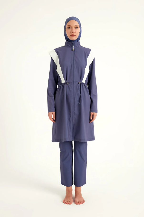 Marina İndigo Tam Kapalı Tesettür Mayo - M2526-2