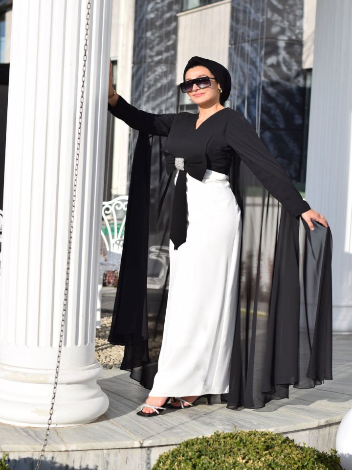 Fiyonklu Abiye Elbise 2427