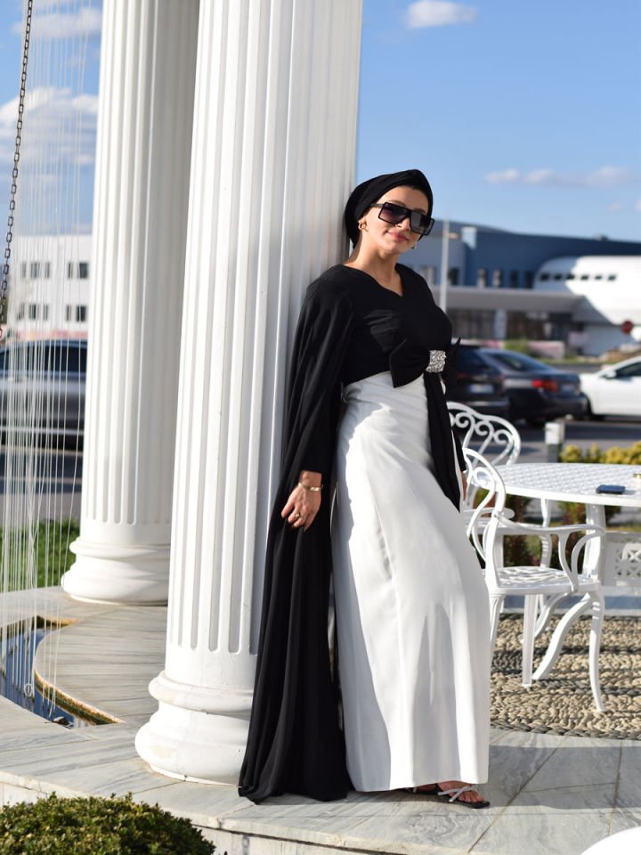 Fiyonklu Abiye Elbise 2427