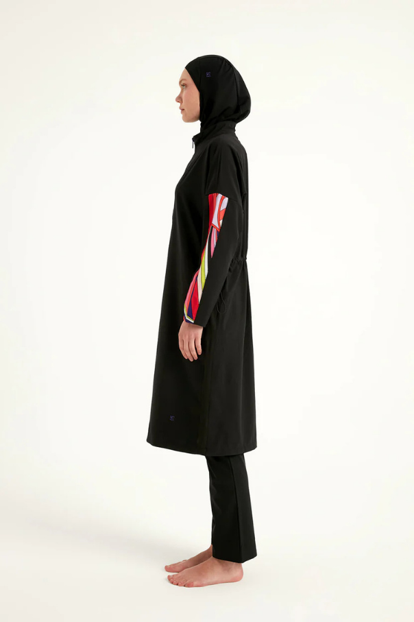 Marina Siyah Tam Kapalı Tesettür Mayo - M2510