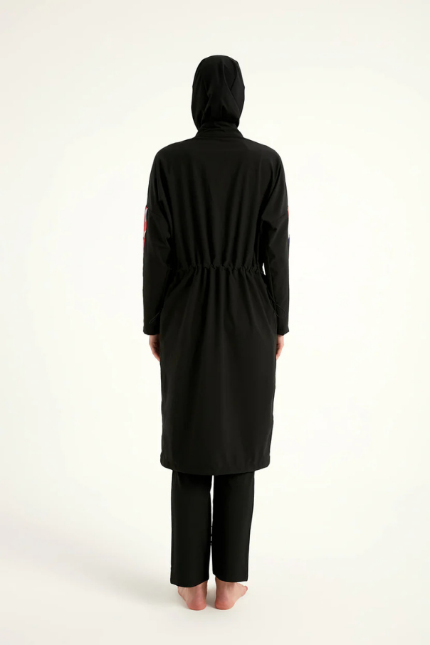 Marina Siyah Tam Kapalı Tesettür Mayo - M2510