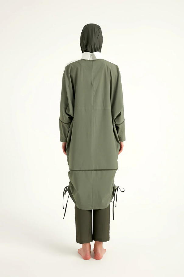 Marina Haki Tam Kapalı Tesettür Mayo – M2521-1