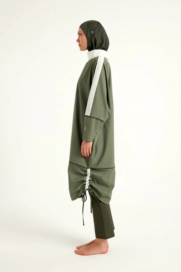 Marina Haki Tam Kapalı Tesettür Mayo – M2521-1