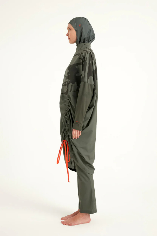 Marina Haki Tam Kapalı Tesettür Mayo - M2516