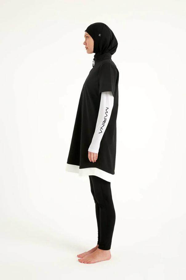 Marina Siyah Tam Kapalı Tesettür Mayo - M2532