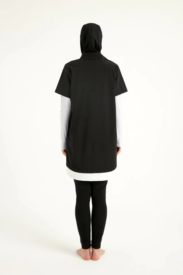 Marina Siyah Tam Kapalı Tesettür Mayo - M2532