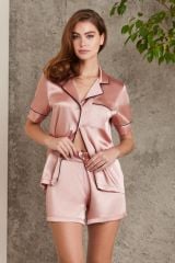 Pierre Cardin Saten Biyeli Pijama Takımı - 1205
