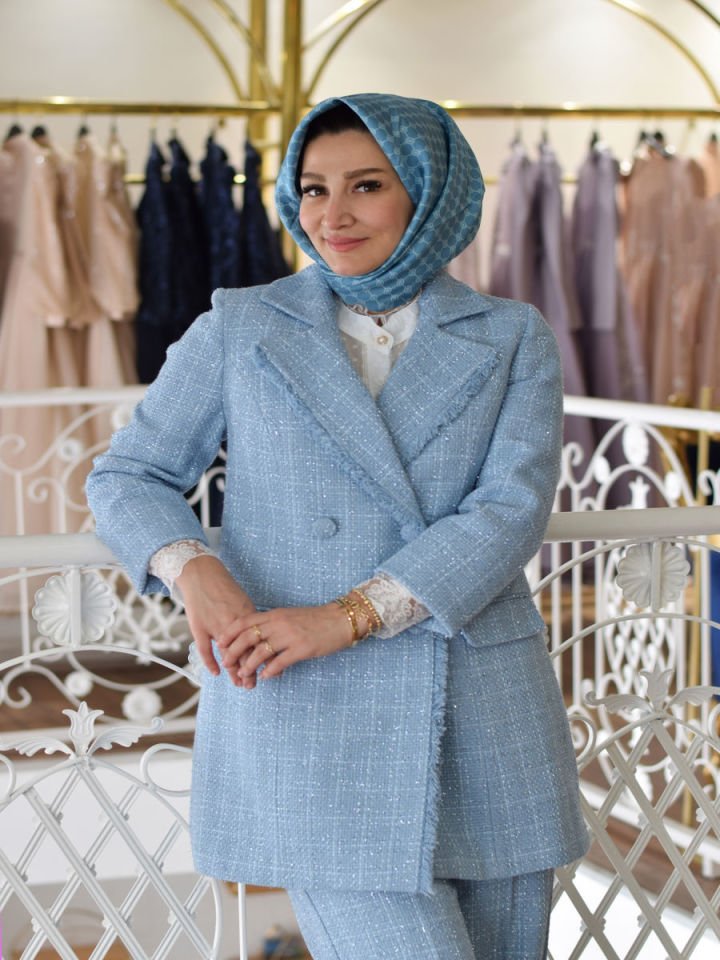 Blazer Safir Pantolonlu Takım