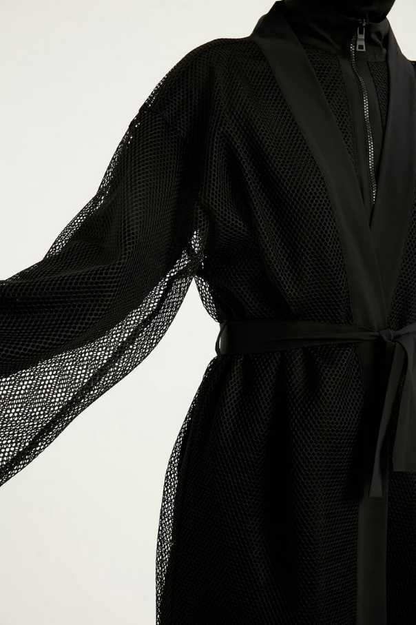 Marina Siyah Tül Kimono – P2501-1