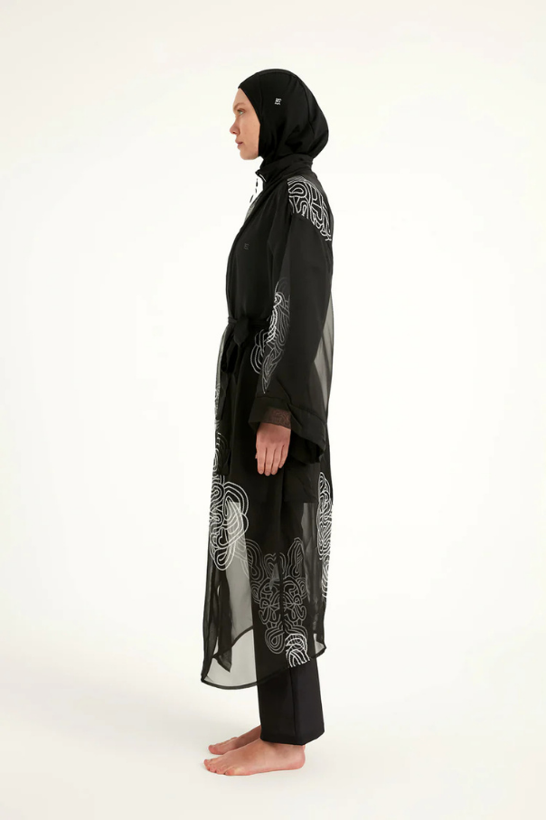 Marina Damask Desenli Şifon Kimono – P2515