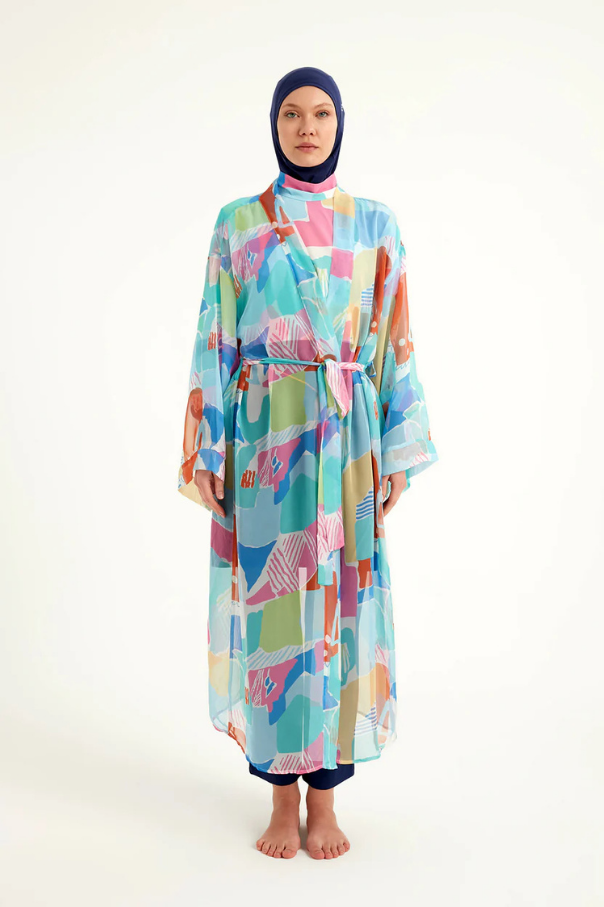 Marina Renkli Pareo Kimono – P2506