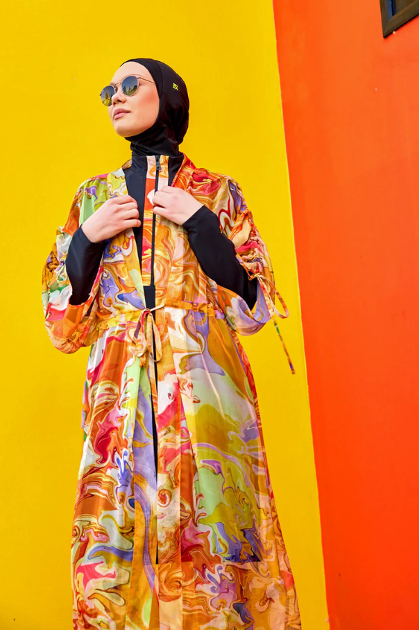 Marina Renkli Pareo Kimono – P2512