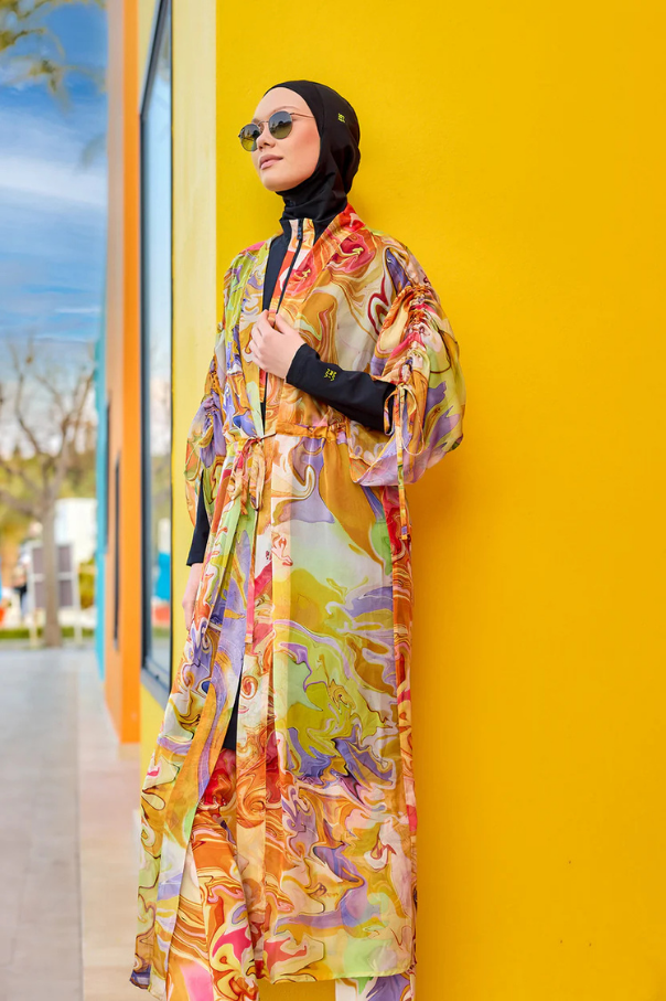 Marina Renkli Pareo Kimono – P2512