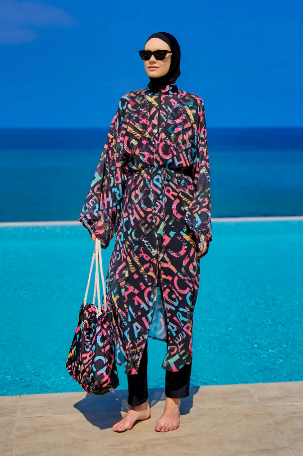 Rivamera Desenli Pareo Kimono – RP2507