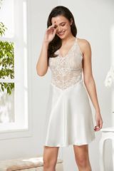 Pierre Cardin Saten Dantelli Gecelik - 850