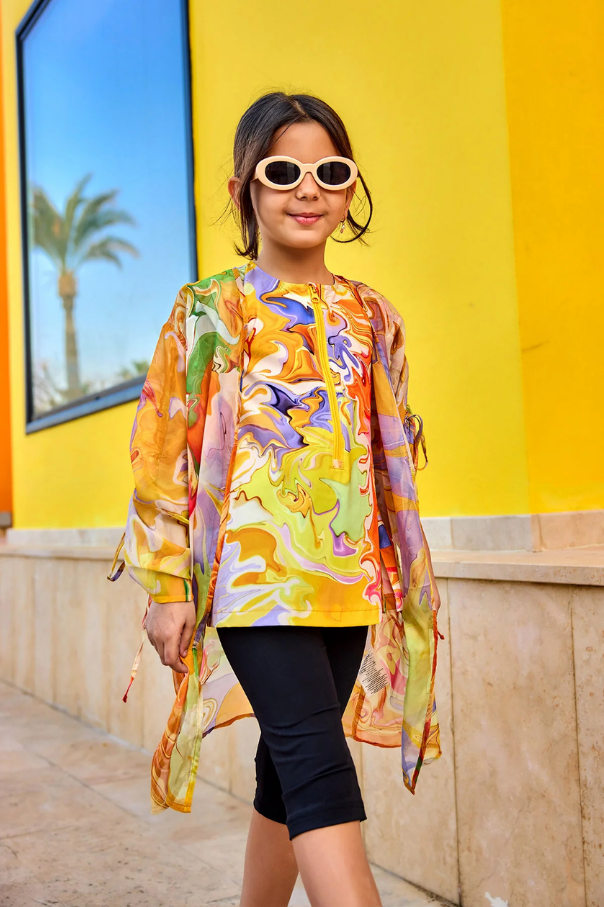 Marina Kız Çocuk Şifon Kimono - CP2504