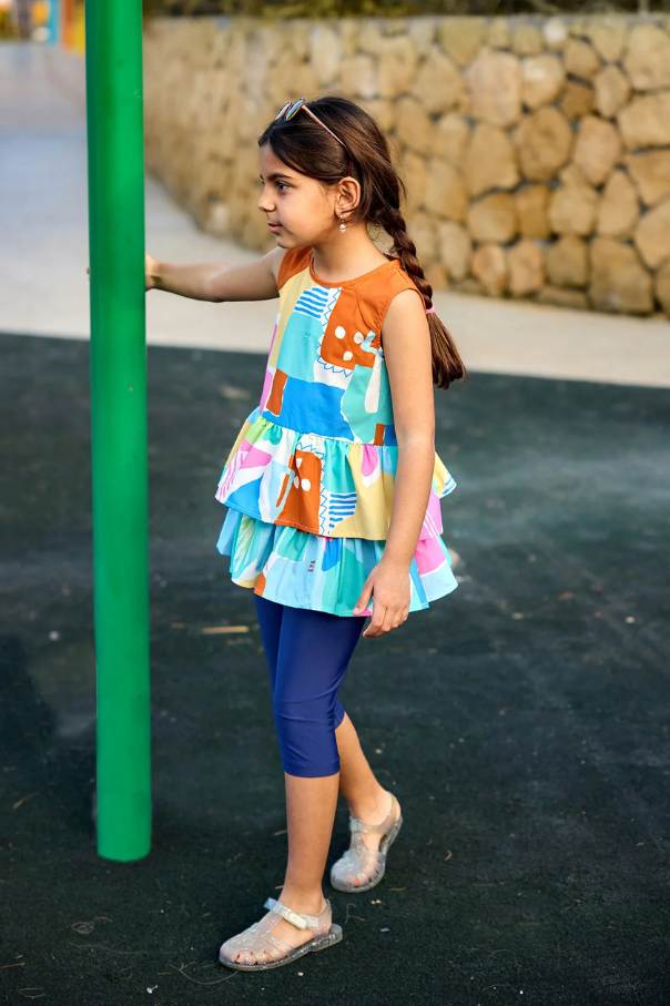 Marina UPF50+ Korumalı Kız Çocuk Mayo - C2505