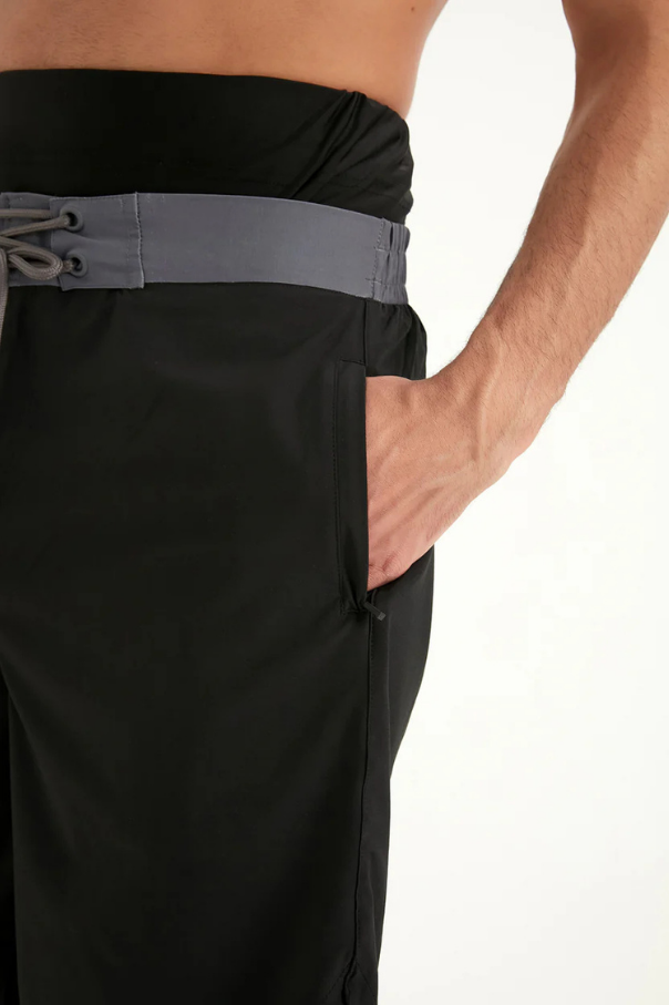 Marina Siyah Erkek Tesettür Yüzme Şortu - S2504-1