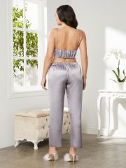 Pierre Cardin Saten 3'lü Kadın Pijama Takımı - 2075