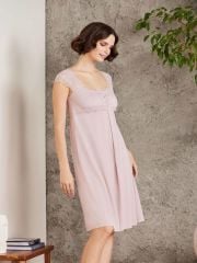 Pierre Cardin Penye Dantelli Gecelik & Sabahlık Takım - 4005