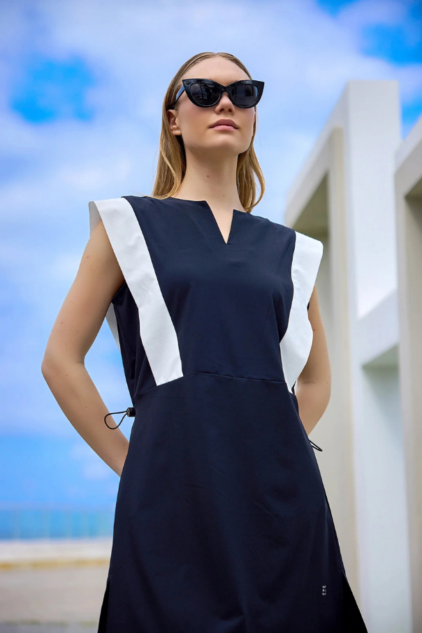 Marina Siyah Yarı Kapalı Tesettür Mayo - H2511