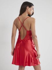 Pierre Cardin Saten Dantelli Gecelik ve Sabahlık Takımı - 4050