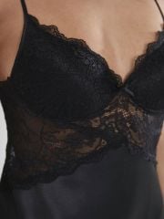 Pierre Cardin Saten Dantelli Gecelik ve Sabahlık Takımı - 4050