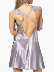 Pierre Cardin Saten Dantelli Gecelik ve Sabahlık Takımı - 4240