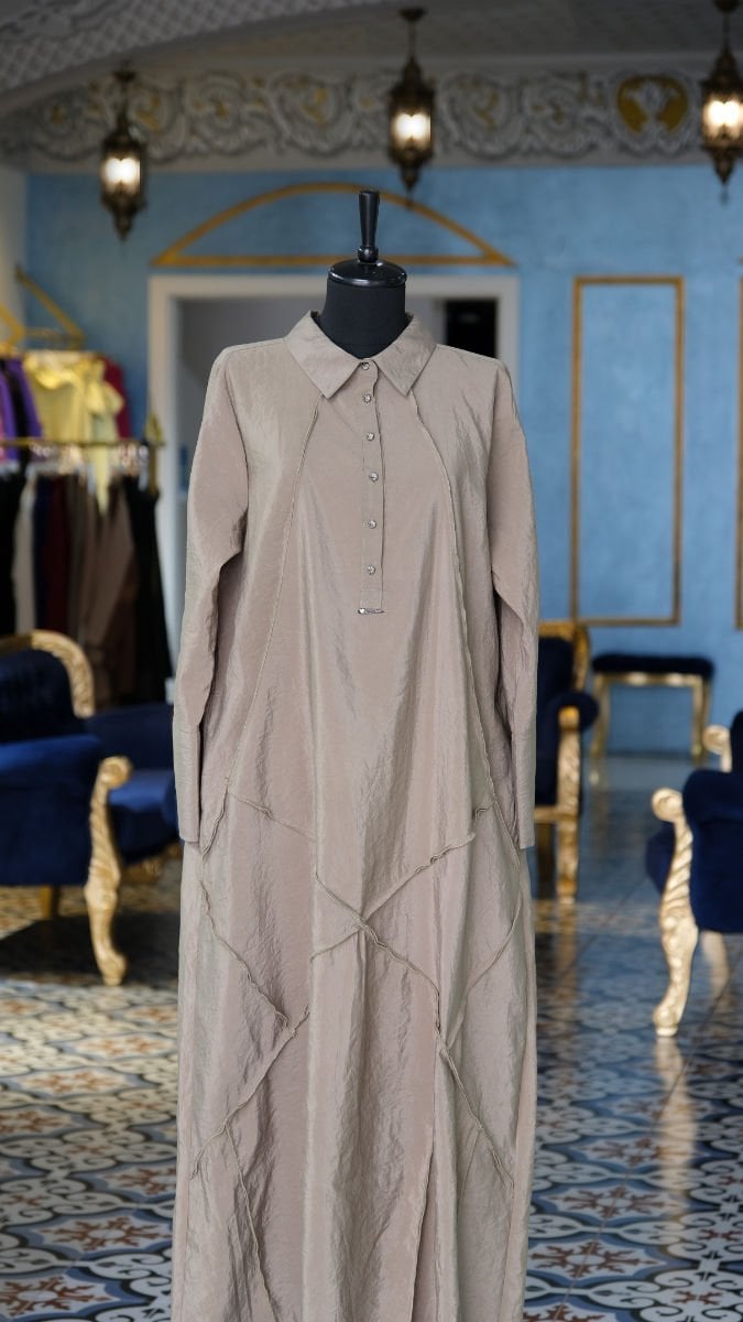 Büyük Beden Cupra Elbise 5750