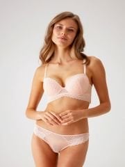 4830 Milan Push Up Dantelli Balconette Sütyen ve Tanga / İç Çamaşır Takımı
