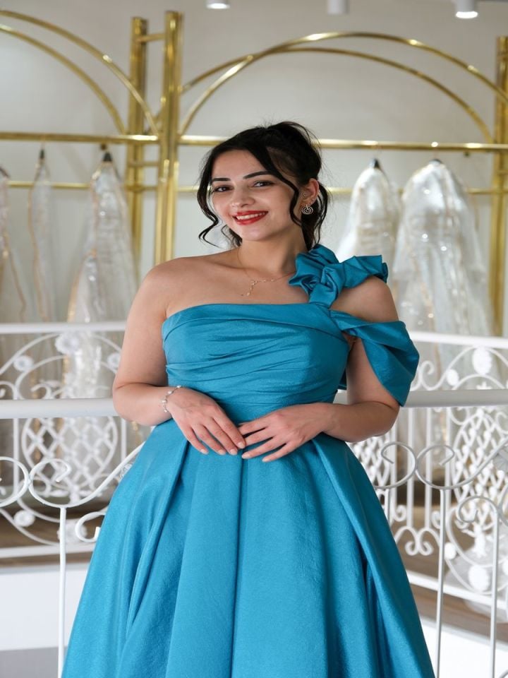 Tek Omuzlu  Abiye Elbise