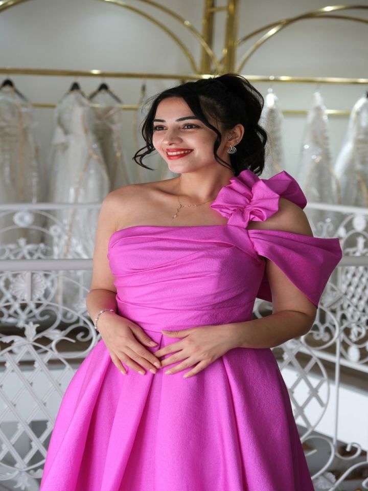 Tek Omuzlu  Abiye Elbise