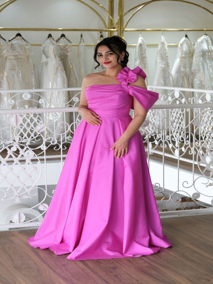 Tek Omuzlu  Abiye Elbise