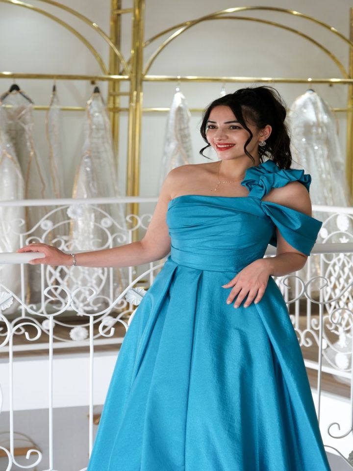 Tek Omuzlu  Abiye Elbise