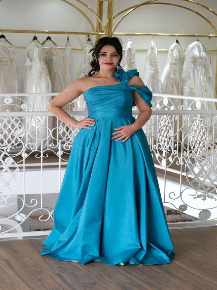 Tek Omuzlu  Abiye Elbise