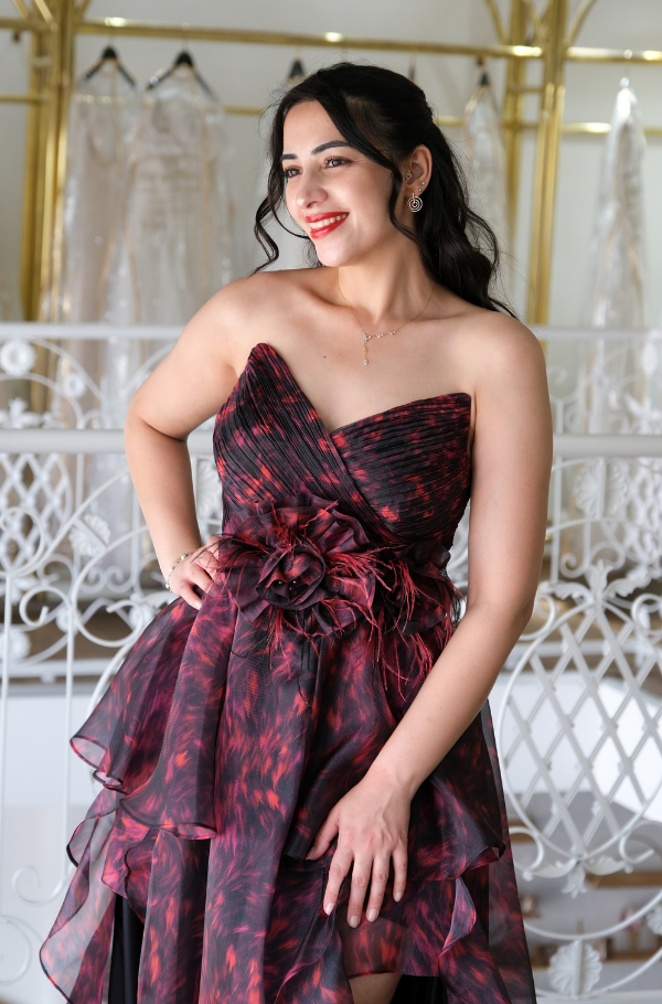 Volanlı Abiye Elbise