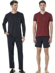 Pierre Cardin 5595 Triko 5'li Robdöşambr Pijama Takım