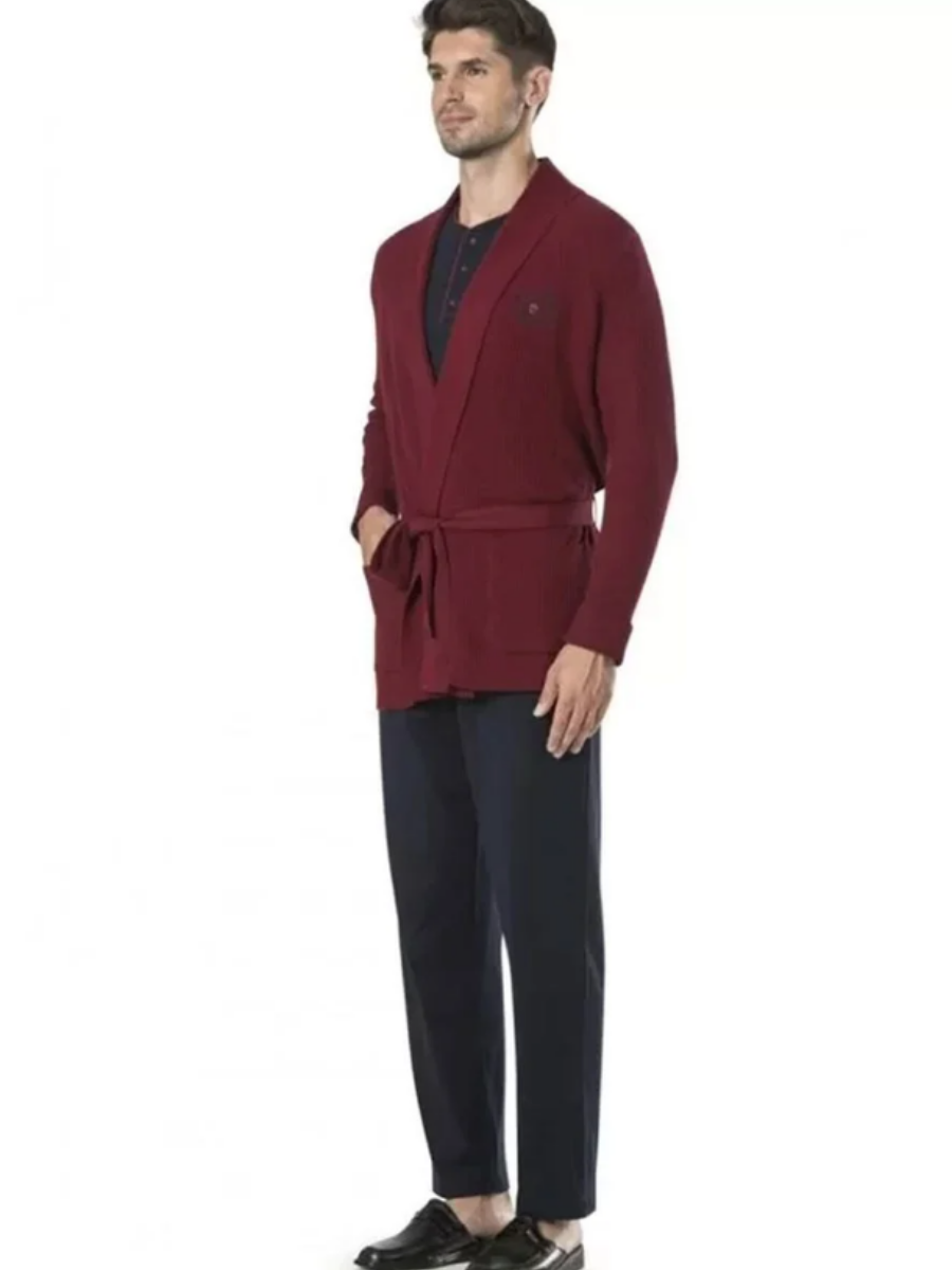 Pierre Cardin 5595 Triko 5'li Robdöşambr Pijama Takım