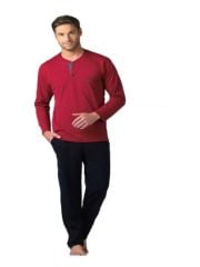 Pierre Cardin Damat Çeyiz Bordo Pijama Çamaşır Set Takım 2000