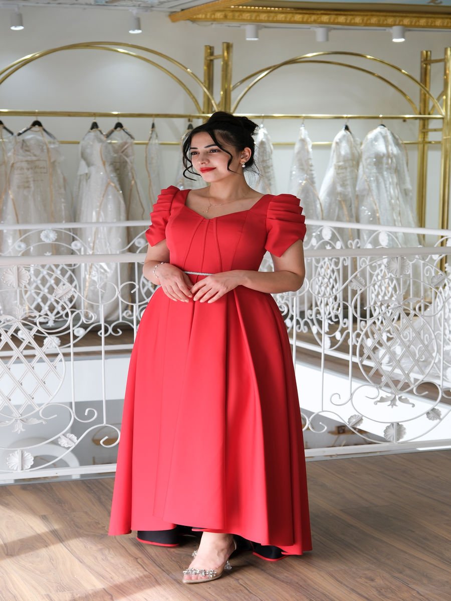 Kırmızı Abiye Elbise